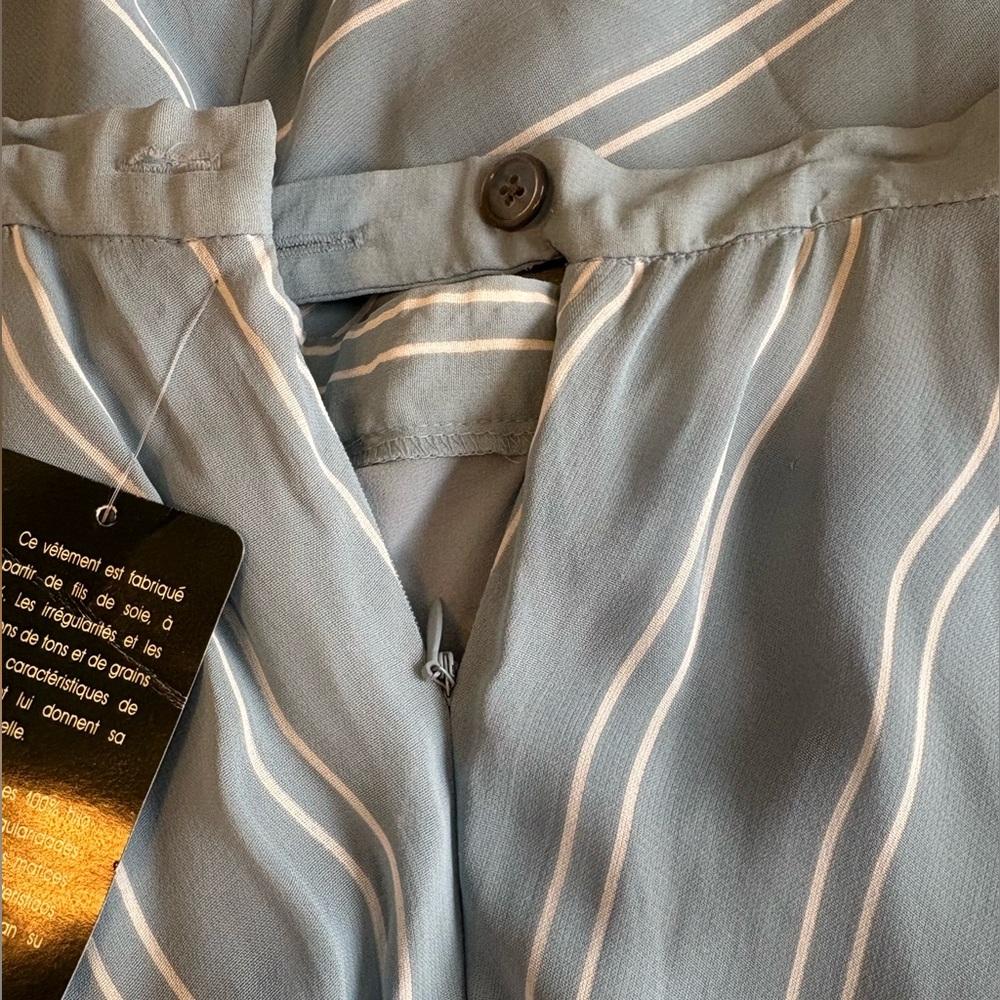 Lauren Ralph Lauren Shelter Island Blue and White A-Line Skirt NWT - Picture 6 of 13